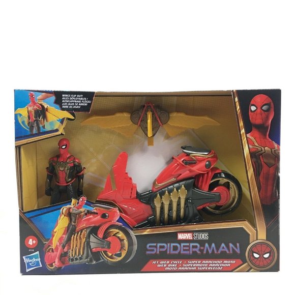 Spider-Man Jet Web Cycle And Figure 3 Piece Set - Picture 5 of 11